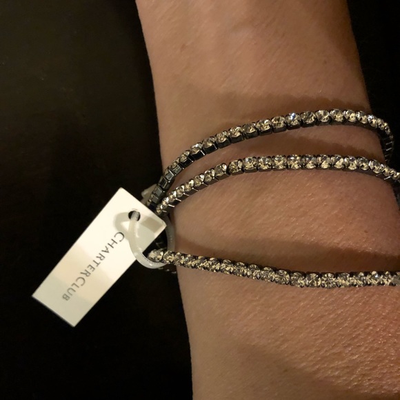 👗Three strand black setting under shining stones - Picture 5 of 9